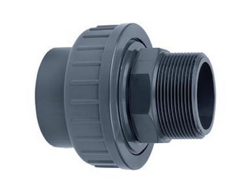 1.5" Socket Unions for Pressure Pipe Glue to Male Thread