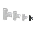 1.5" Inch Tee with Clips (Flexible) - Selective Koi Sales