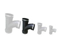 3" Tee With Clips (Flexible) - Selective Koi Sales
