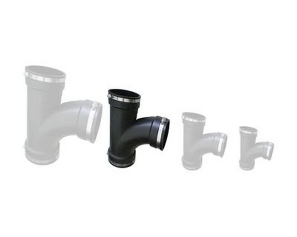 3" Tee With Clips (Flexible) - Selective Koi Sales