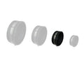 2" End Cap with Clips (Flexible) - Selective Koi Sales