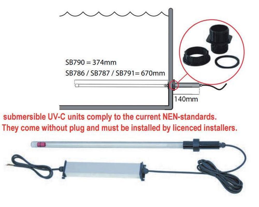 Replacement lamp for T5 Submersible 40W UVC - Selective Koi Sales