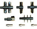 4 Way 3/8 Hosetail Medo 100+120 (inc tails)" - Selective Koi Sales