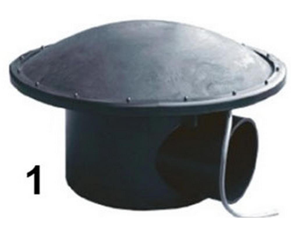 Complete 110mm Bottom Drain with Aereation lid (pic 1) - Selective Koi Sales