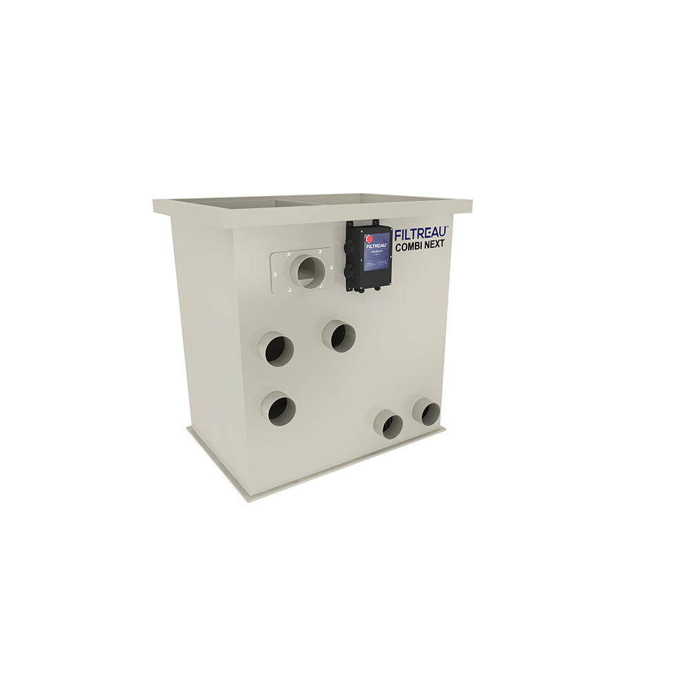 Filtreau combi-NEXT Drum Filter with UVC (Pump-fed) Int rinsepump (NEW XL Motor)