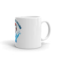 White glossy mug